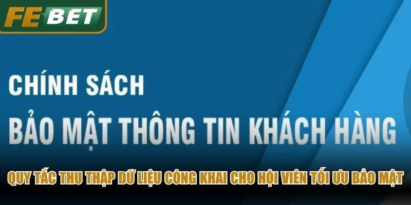 Quy tắc thu thập dữ liệu công khai cho hội viên tối ưu bảo mật