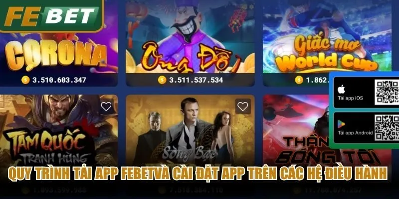 Quy trình tải app Febetvà cài đặt app trên các hệ điều hành phổ biến hiện nay